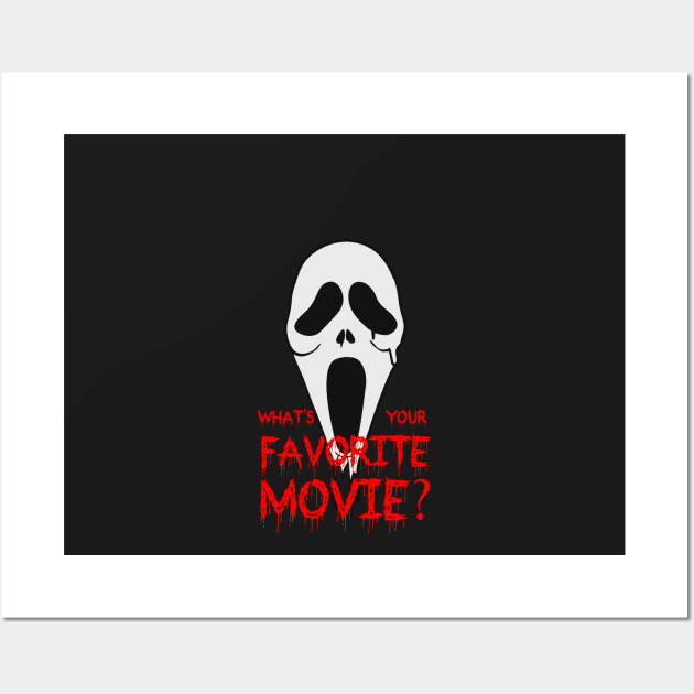 Whats You Favorite Movie Scream Face Wall Art by Polos